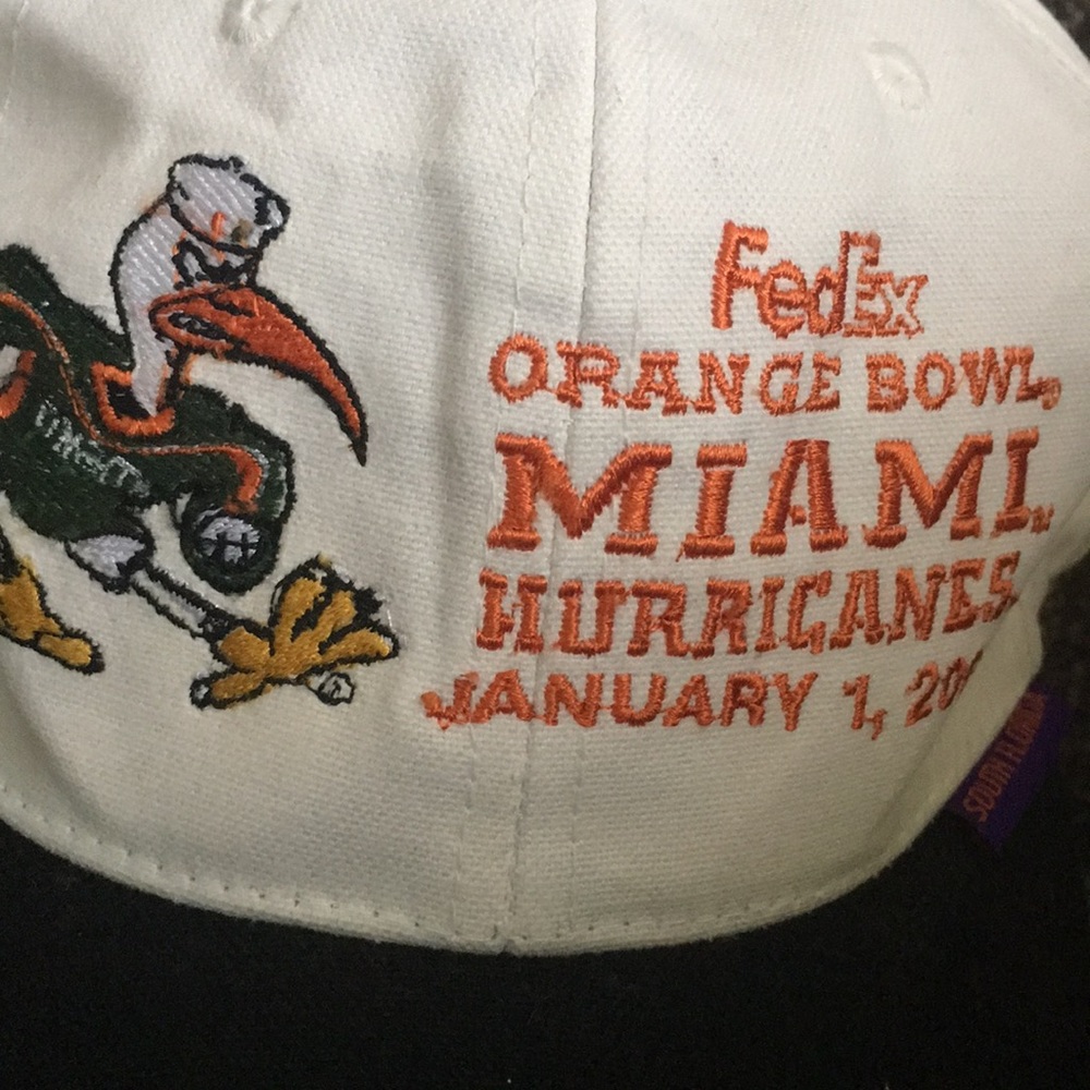 Orange Bowl Hurricanes Baseball Cap Vintage